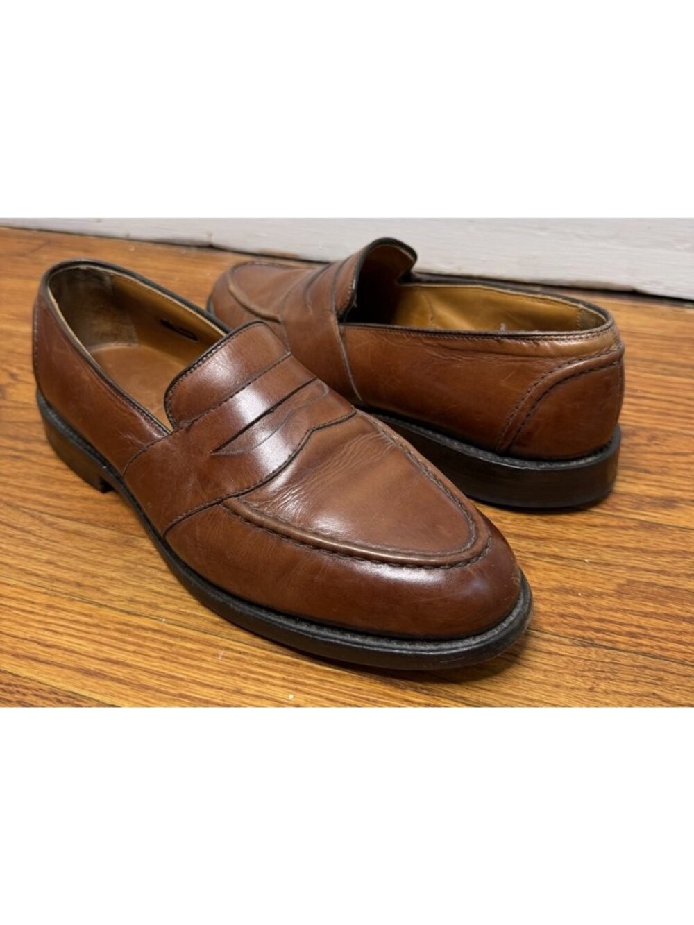 Allen Edmonds Randolph Shell Cordovan Slip On 8 D Brown Leather